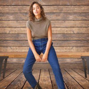 Free People for Lee Pleated Yoke Mom Jean